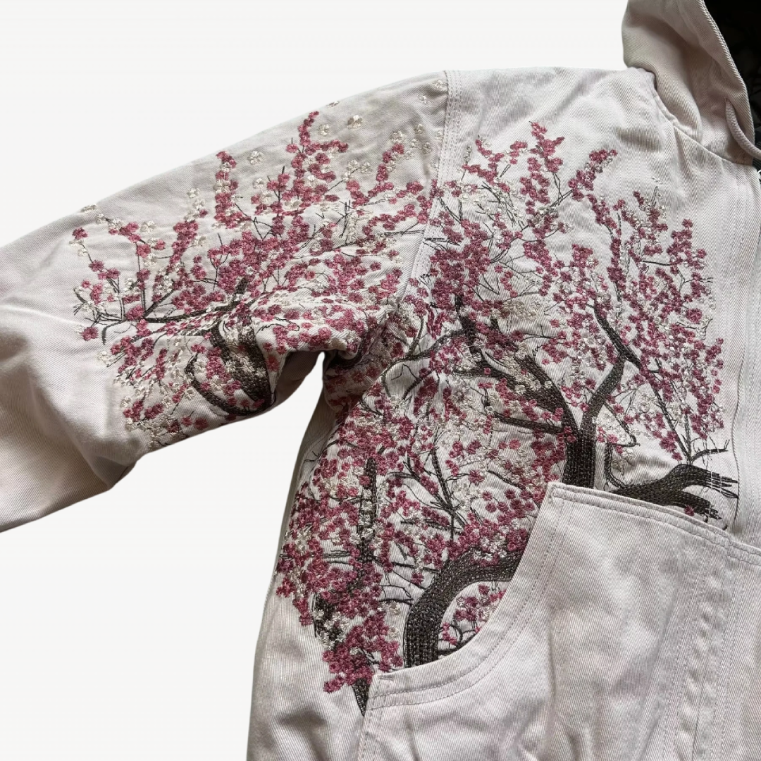 Cherry Blossom Zip Up Hoodie