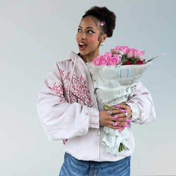 Cherry Blossom Zip Up Hoodie
