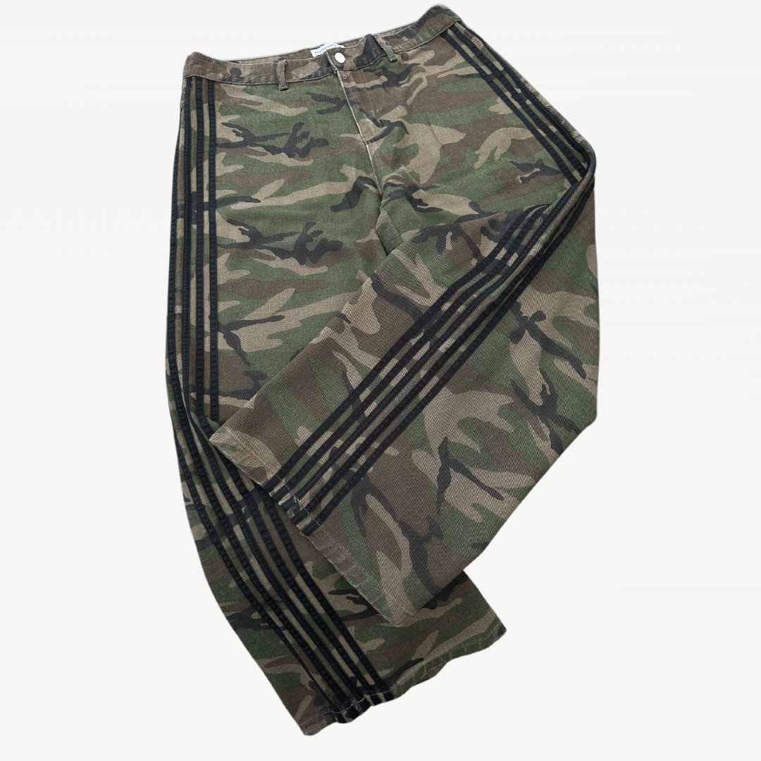 Striped Camouflage Jeans