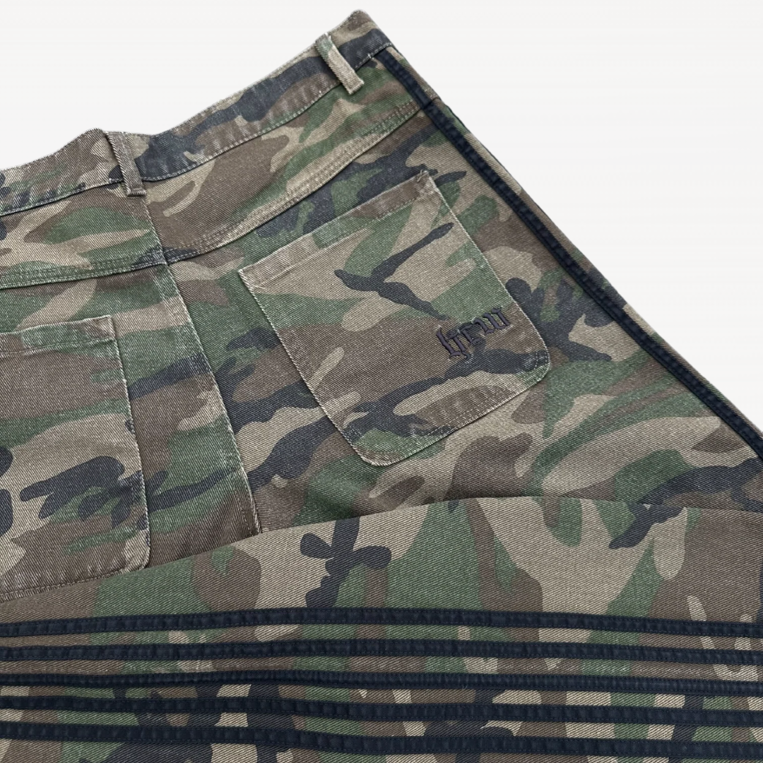 Striped Camouflage Jeans