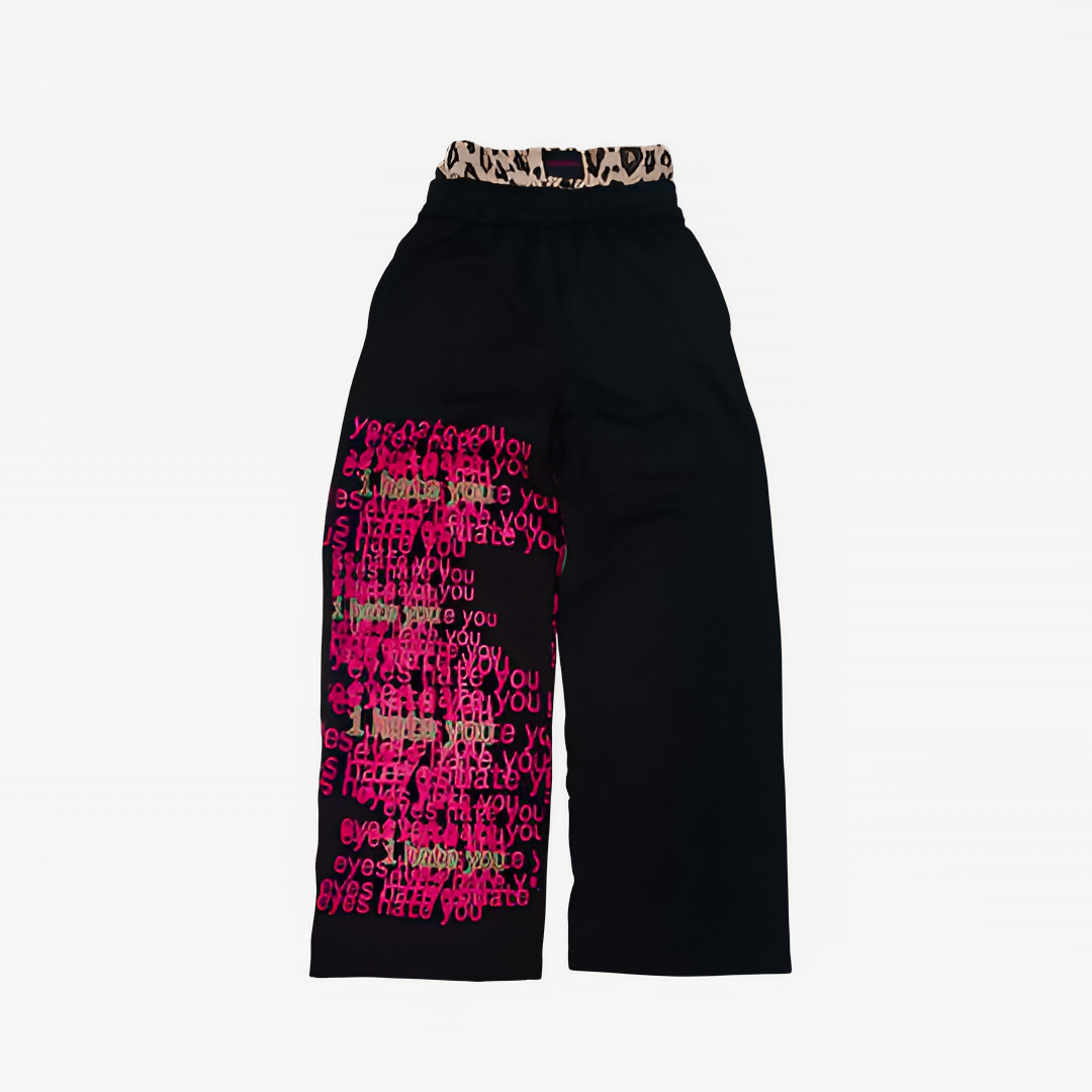 Words Double Waist Sweatpants