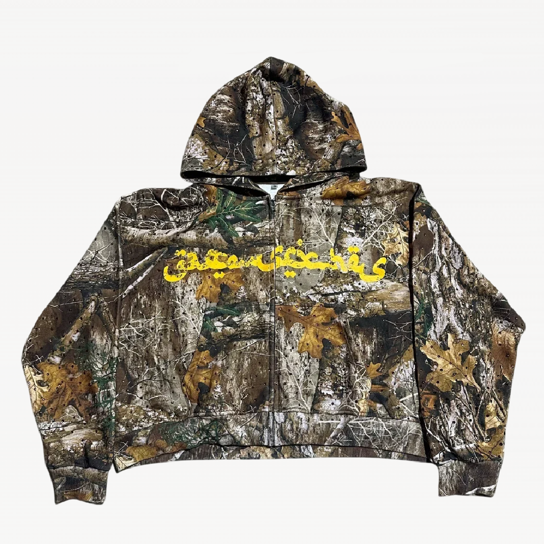 Camouflage Zip Up Hoodie