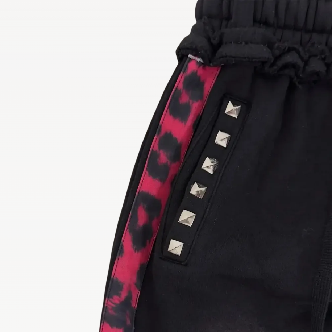 Wild Pink Double Waist Sweatpants