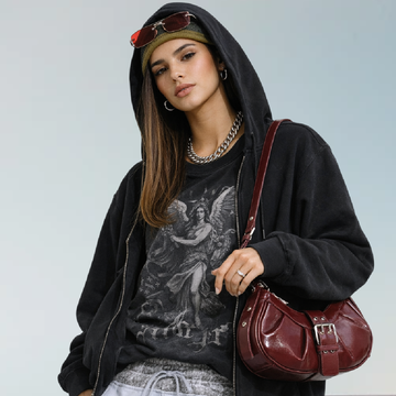 Shiny Leather Bag